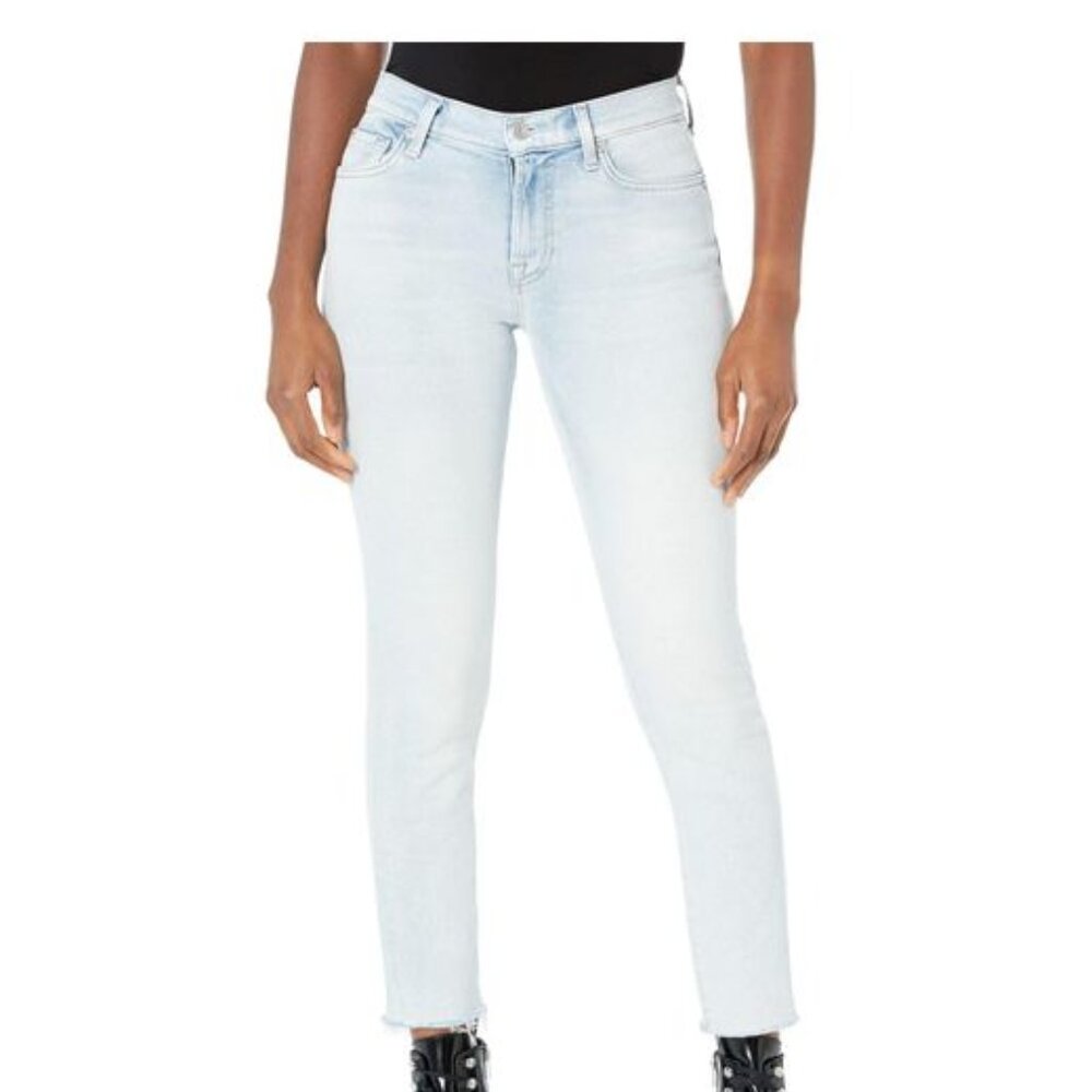 7 For All Mankind Luxe Vintage High Waist Ankle Skinny Jeans EUC